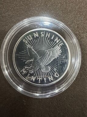 Silver Sunshine Minting Round - Eagle Design .999 Silver
